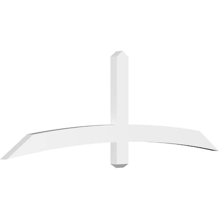 Ekena Millwork Bellingham Architectural Grade PVC Gable Bracket, 72"W x 24"H x 2"D x 4"F, 8/12 Pitch GBP072X24X0204BEL00